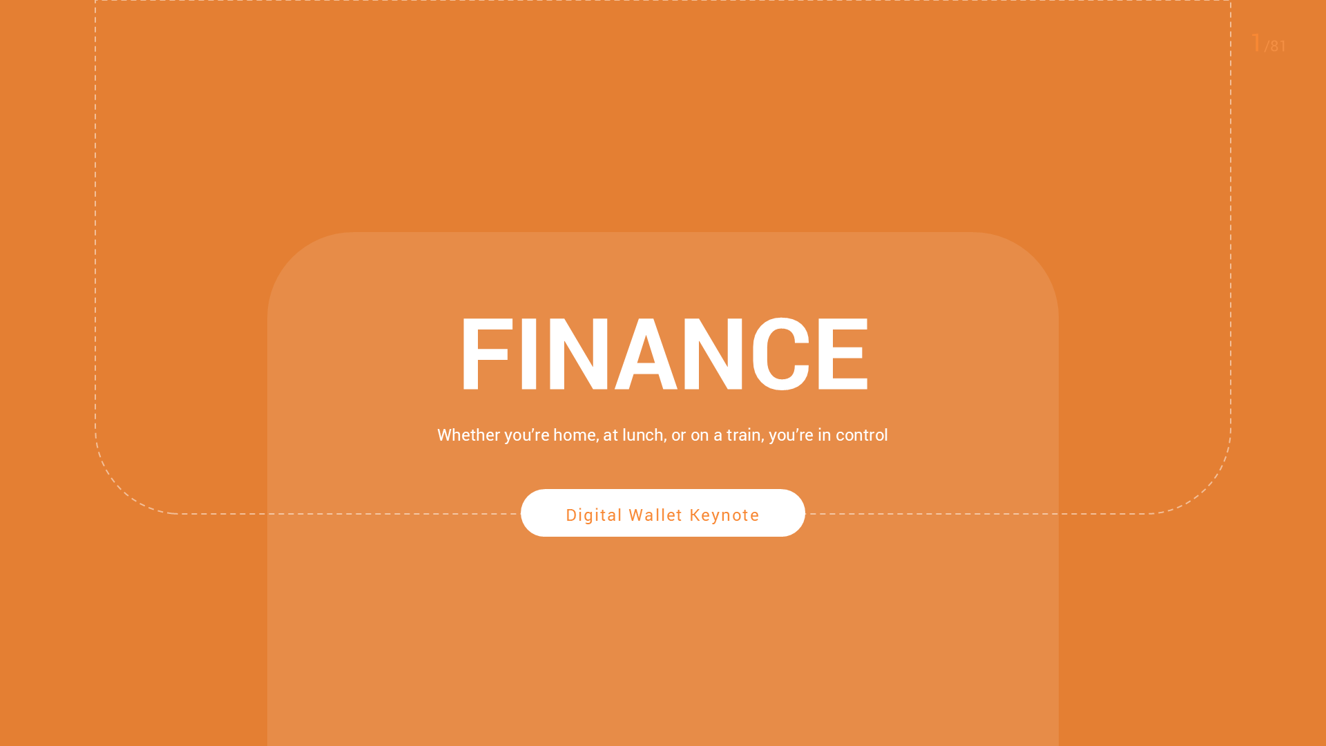 Business Finance Dark slide 1